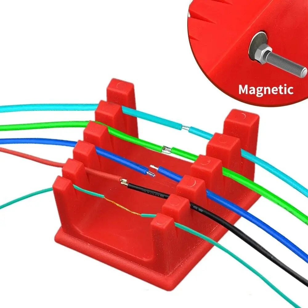 3D Printer Parts Welding Wire Fixture Red ABS Magnetic Welding Bench Professional Motherboard Soldering Welding Table Clamp