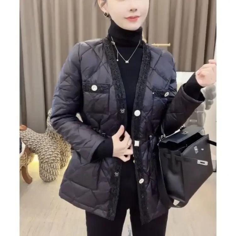 2023 Winter New Large Down Cotton Coat Women Loose Fit Warm Single Breasted Commuter Casual Coat Parkas