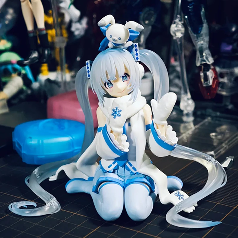 

Original In-Stock Anime Figure Action FuRyu Hatsune Miku Series Noodle Stopper SNOW MIKU SKY TOWN 10th Anniversary Toy Gift