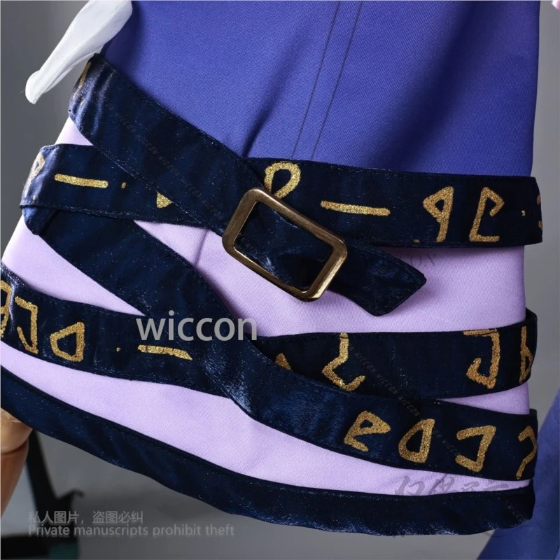 Cyrene-Juego de disfraz de Cosplay Honkai Star Rail, conjunto completo de abrigo, vestido, falda, tocado, collar, peluca de utilería, fiesta de Carnaval de Halloween para mujer