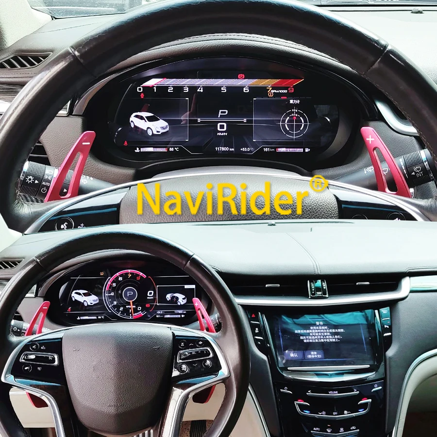 N Digital Instrument Cluster For Cadillac ATS XTS CTS-L 2014–2019 Virtual Cockpit Speedometer 12.3'' HD Display Wireless CarPlay
