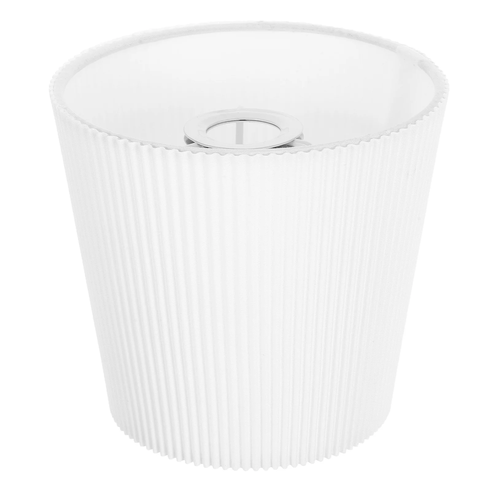 

Small Pleated Fabric Lampshade White Cloth Light Shade Cover for Table Floor Lamps Bedroom Living Room Pleated Lampshade