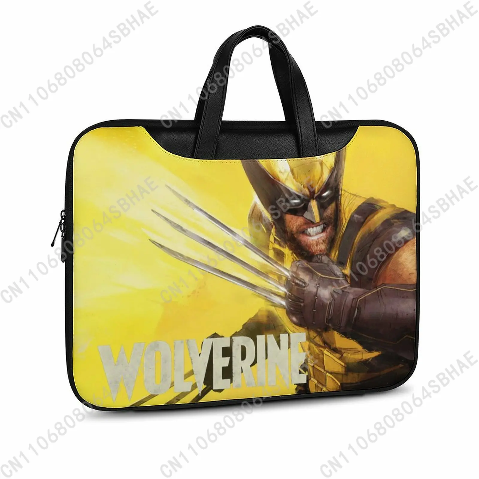 

Marvel Wolverine Custom Leather Briefcase Men Woman Laptop Bag Business Retro Genuine Leather Computer Cosplay