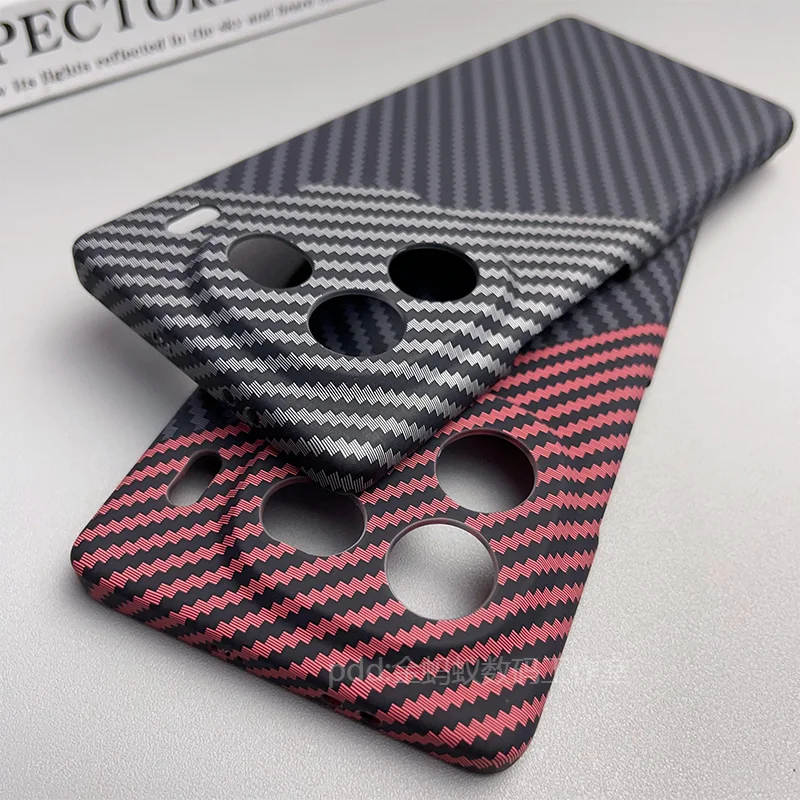 Cover For IQOO 12 Case PC Carbon Fiber Texture Pattern Matte Hard Phone Case For Vivo Iqoo 12 12Pro 11 11S Slim Thin Bumper