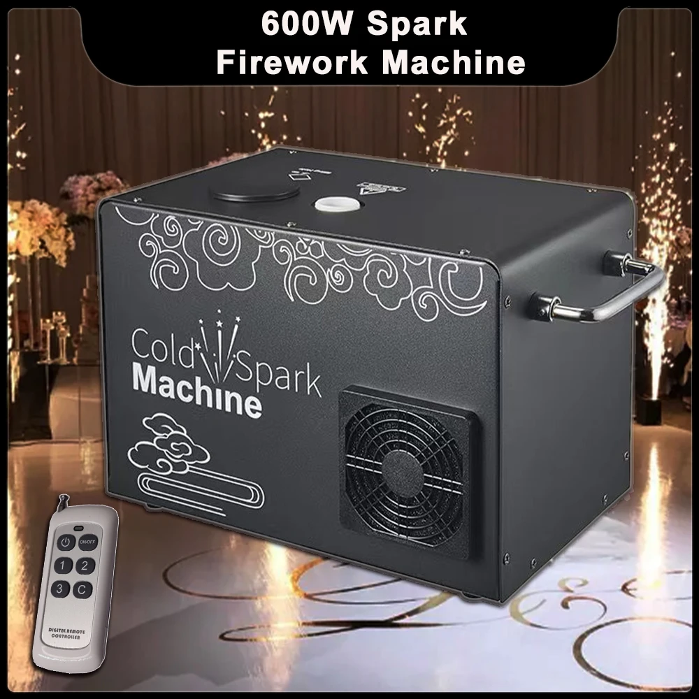 

New 600W Cold Spark Machine With Remote Control DMX512 For DJ Disco Party Wedding Show Stage Equipment Effect Firework Machine