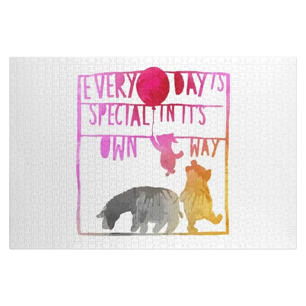 

Every day is special in its own way Inspired Silhouette Jigsaw Puzzle Custom Jigsaw Personalized Kids Gifts Wood Name Puzzle