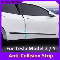 Door Side Anti-Collision For Tesla Model 3 Y Protection Rear Bumper Trunk Trim Strip Modified Exterior Decoration Accessories