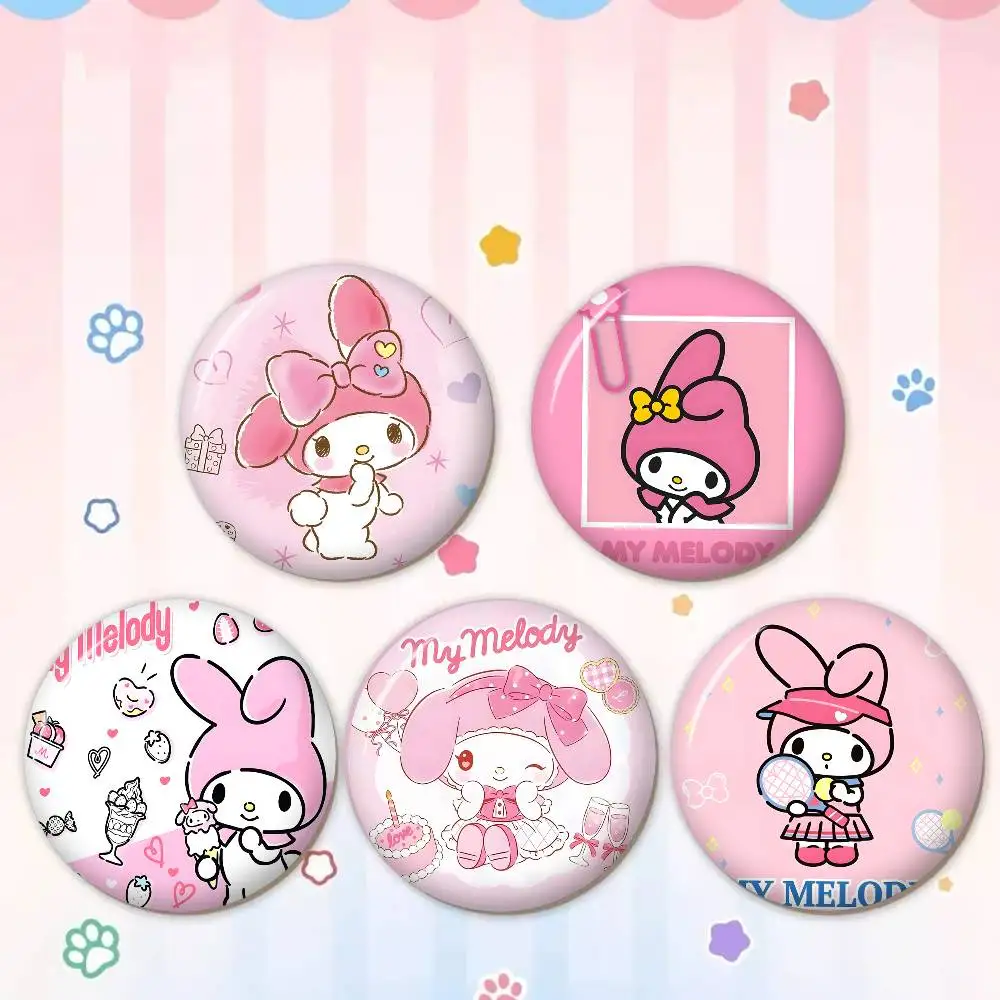 M-My Melody New  Brooches Soft Button Pin Funny Silly Gnarpy on A Skateboard Meme Badge Gamer Collection Gifts