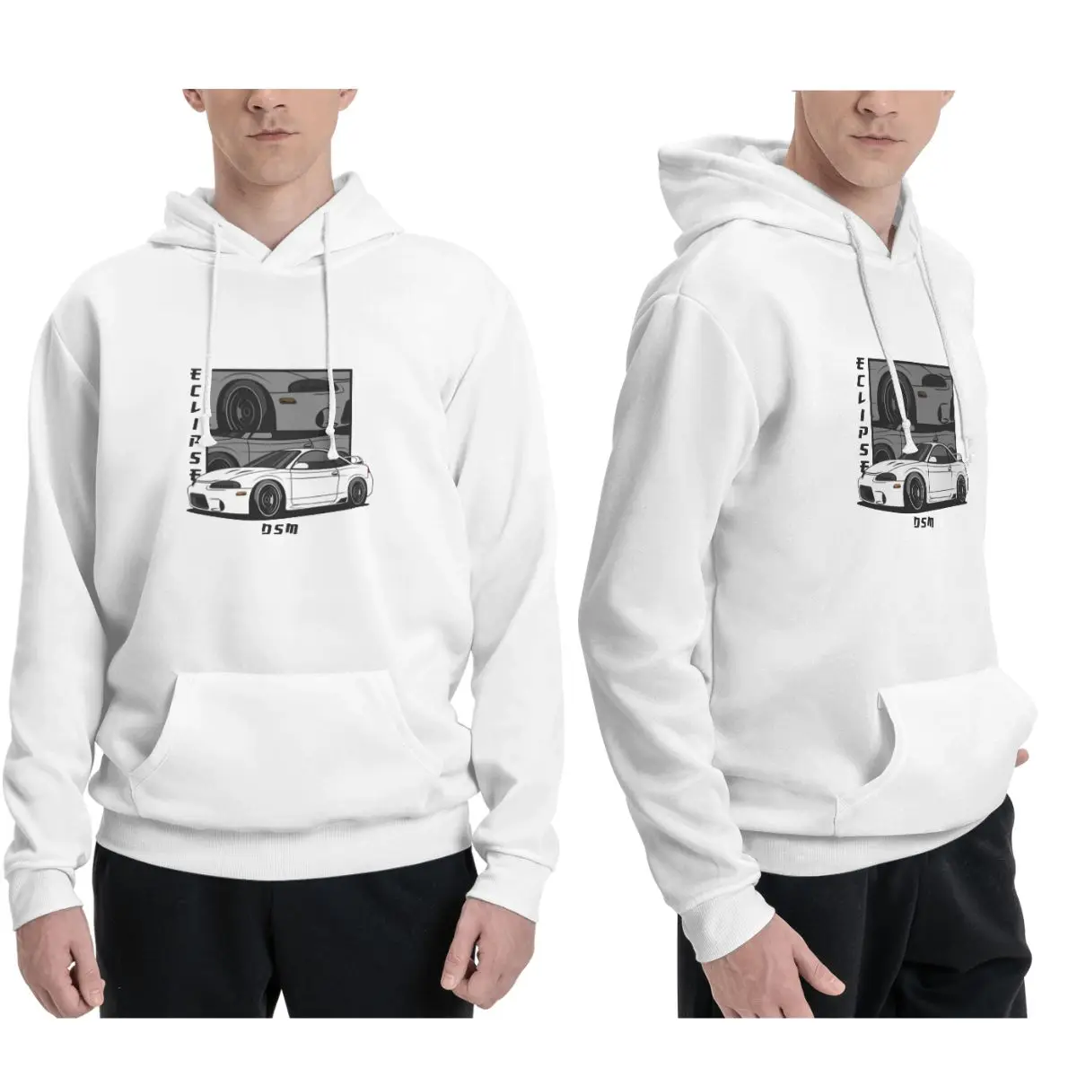 Eclipse 2G DSM sudaderas con capucha rojas hombres mujeres Casual pulóver sudadera Harajuku manga larga con capucha Otoño Invierno