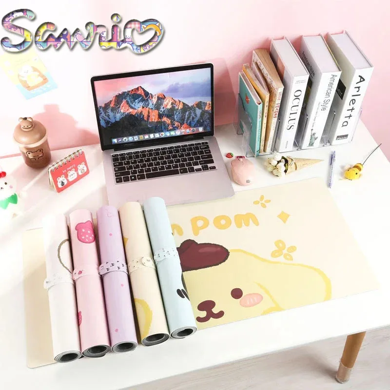 Sanrio Desk Mat para Escritório, Mouse Pad Antiderrapante, Game Pads, Acessórios de Mesa, Hello Kitty, Melody, Kuromi, Cinnamoroll, PC, 30x60cm