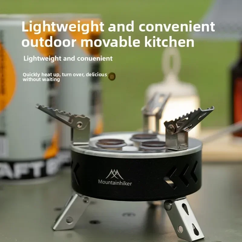 MOUNTAINHIKER تجهيزات المطابخ المحمولة فرن نزهة الشواء لوازم السياحة في الهواء الطلق الترفيه التخييم السياحية الموقد موقد غاز