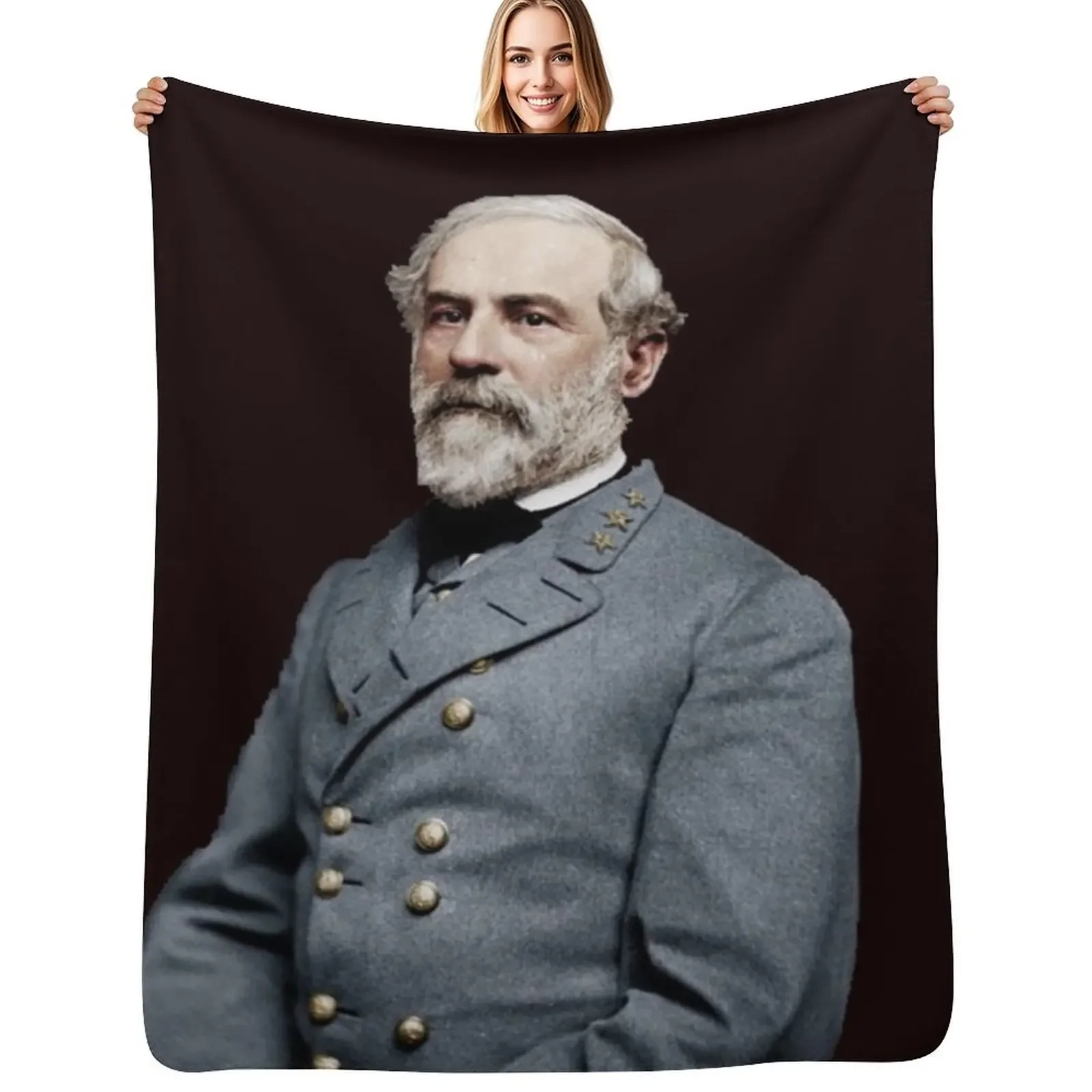 

Robert E Lee Throw Blanket Decorative Sofas Furry Blankets For Bed Moving Blanket