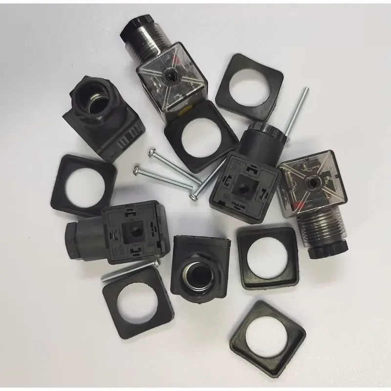 DIN43650C Carbon Steel Solenoid Valve Coil Plug Connector Coil