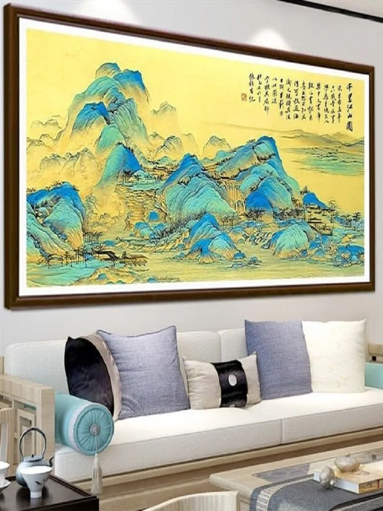 

and Lacape Cross Stitch Kit 2026 New Modern Chinese Sle Living Room Decorative Handmade Embroidery Artwork