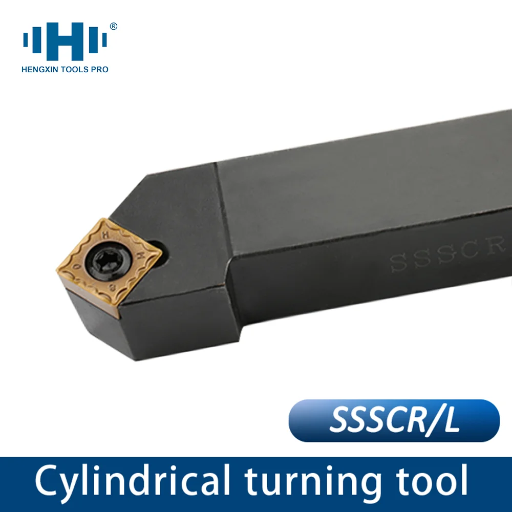 HENGXIN SSSCL2020K09 SSCR2525M12 SCMT Carbide Inserts LatheExternal Turning Tools Holder  SSSCR CNC SSSCL Cutting Tools