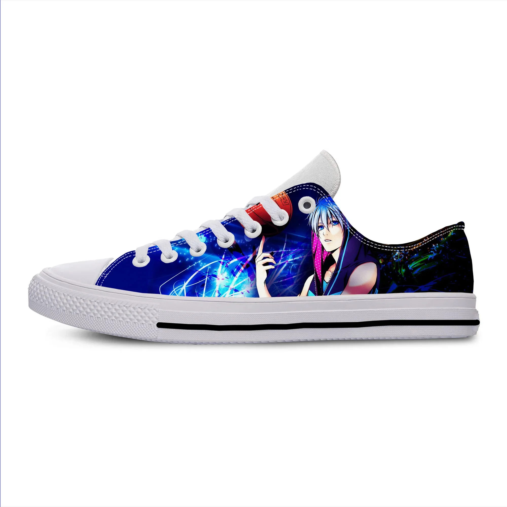 Hot Japanese Anime Manga Kuroko Tetsuya Basketball Casual Shoes Low Top Breathable Board Shoes Lightweight Men Women Sneakers