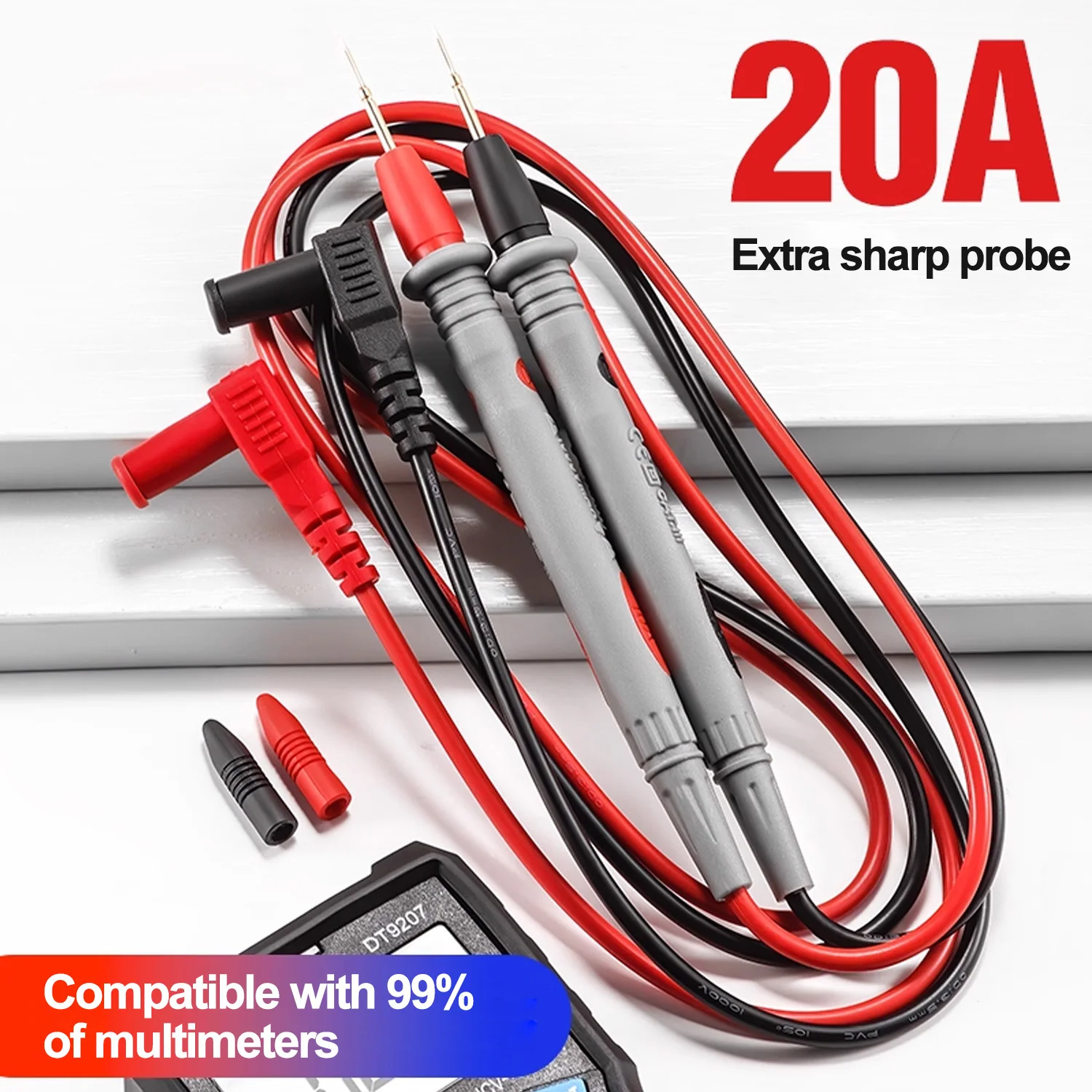 

10A 20A мультиметр, тестовые головки, игольчатый штифт, цифровой мультиметр, головка, проволока, ручка, комплект кабелей, мультиметр, вольтметр, силиконовый тестер, комплект