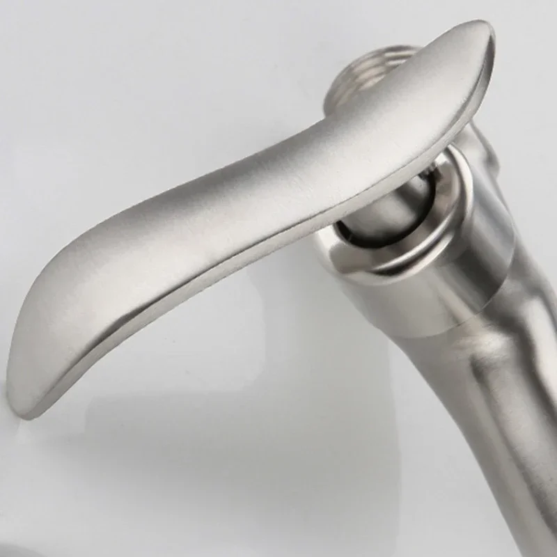 في الهواء الطلق سريع الفتح بيبكوك حديقة حوض غسيل ممسحة صنبور Torneira Parede 304 الفولاذ المقاوم للصدأ حديقة صنبور الحائط نحى #6