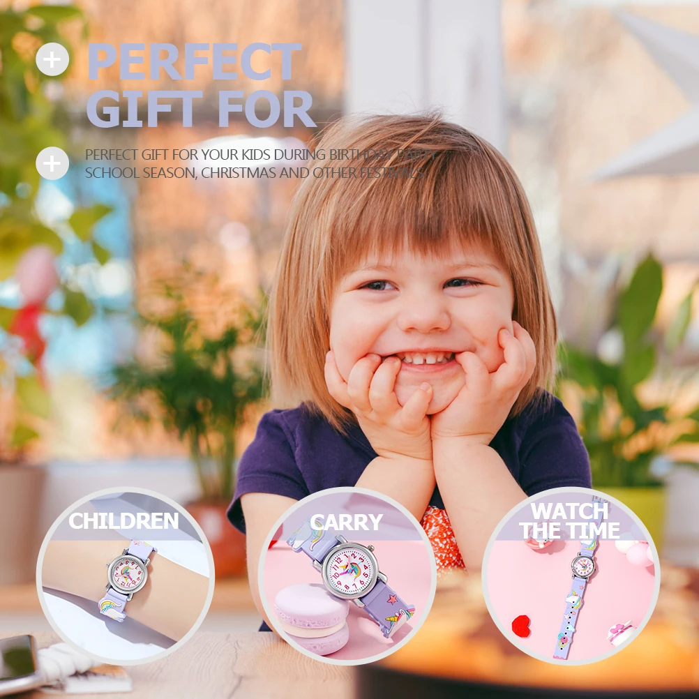 

Unicorn Children Cartoon Kids Watches Precise Movement Durable Student Girl Cartoon Girl Watch Watch Birthday Gift