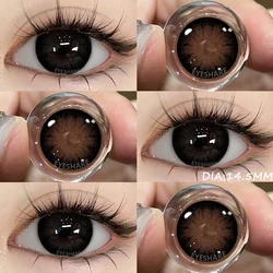 AMARA 1 Pair Black Color Contact Lenses for Eyes 14.5mm Contact Lenses Brown High Quality Natural Contact Lenses Gray Lenses