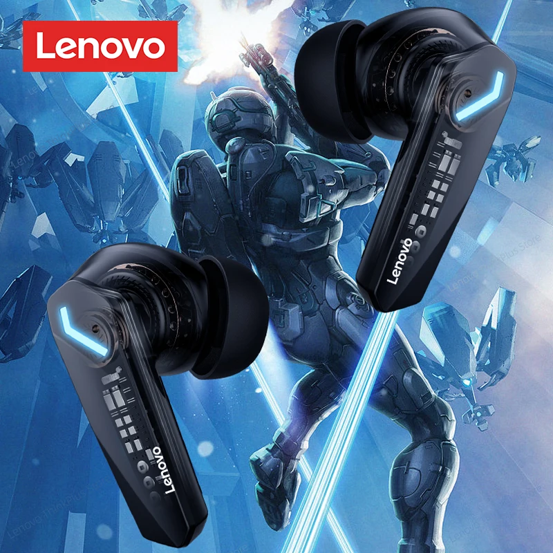 เดิม Lenovo GM2 Pro หูฟังบลูทูธ 5.3 หูฟังสําหรับเล่นเกมไร้สาย Latency ต่ํา HD Dual Mode หูฟังพร้อมไมโครโฟน GM2Pro
