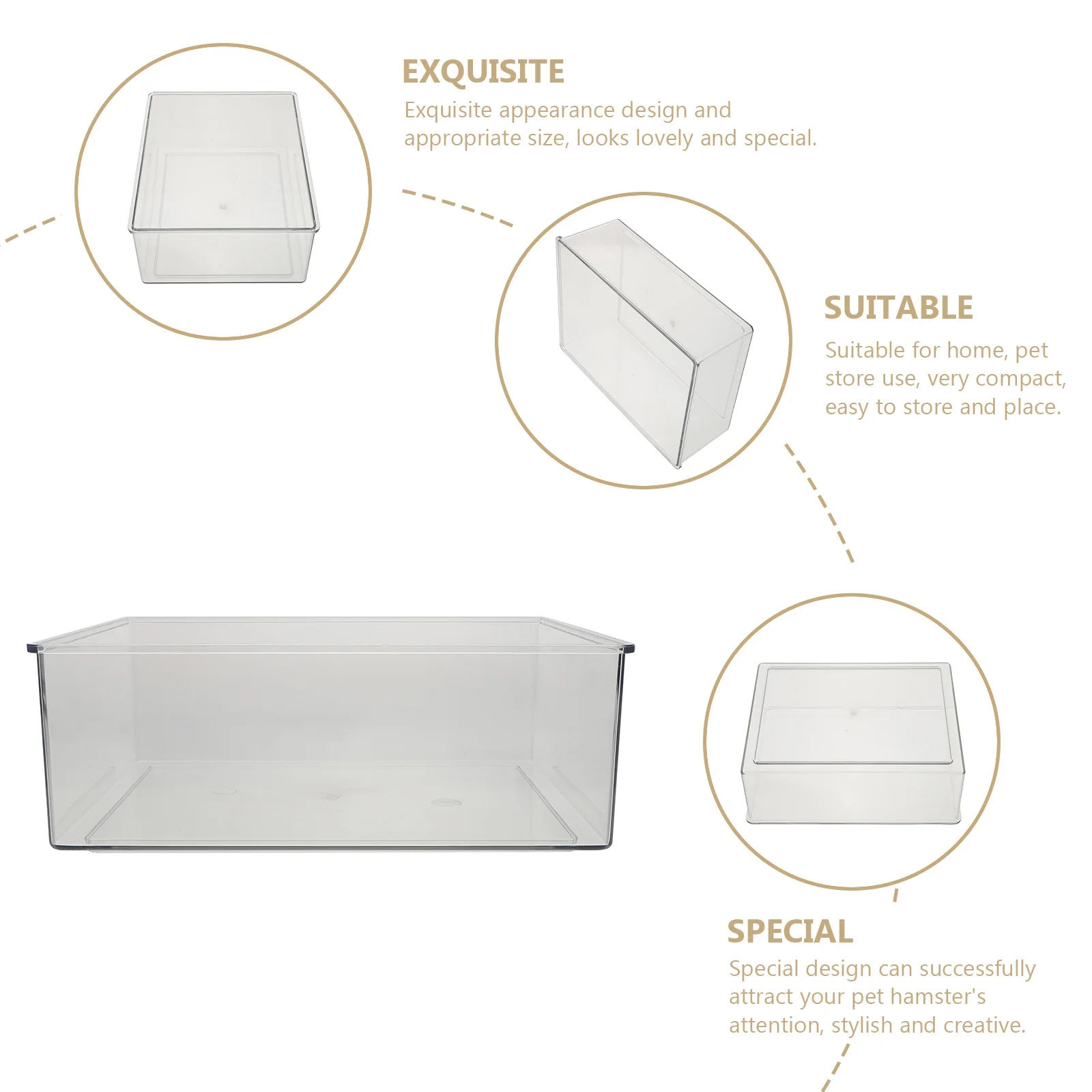 

Hamster Bathroom Bathing Tub S Container Little Pet Bathtub Basin Guinea Pig Durable Lightweight Compact Stylish Creative