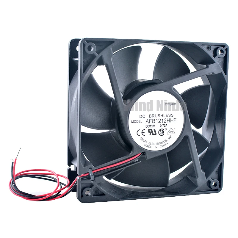 

AFB1212HHE 12cm 120mm fan 120x120x38mm DC12V 0.70A 2900rpm Dual ball bearing cooling fan for server power supply