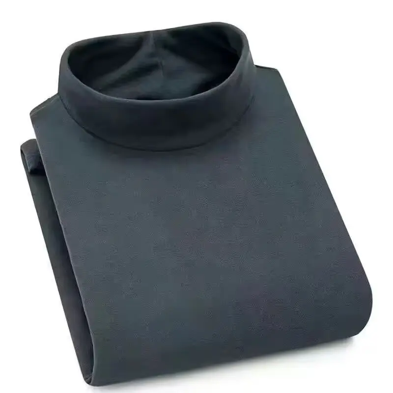 مزدوجة الوجه Fce High-Ne الرجال قاعدة irt الشتاء Sle طويل Sve ملابس اخلية حرارية Dervo العصرية Ciwalk محبوك سترة