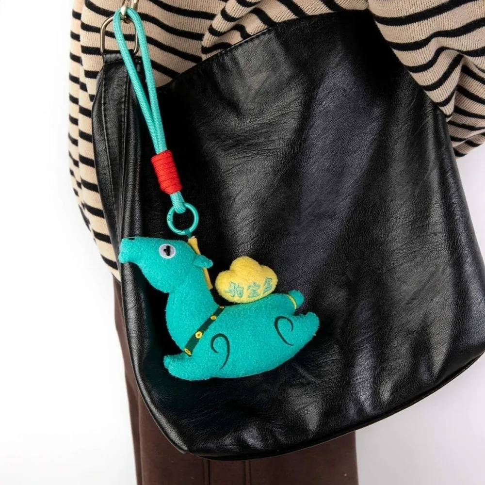 Nuevo Llavero de Peluche de Caballo de 11 cm, Suave, Decoración para Coche