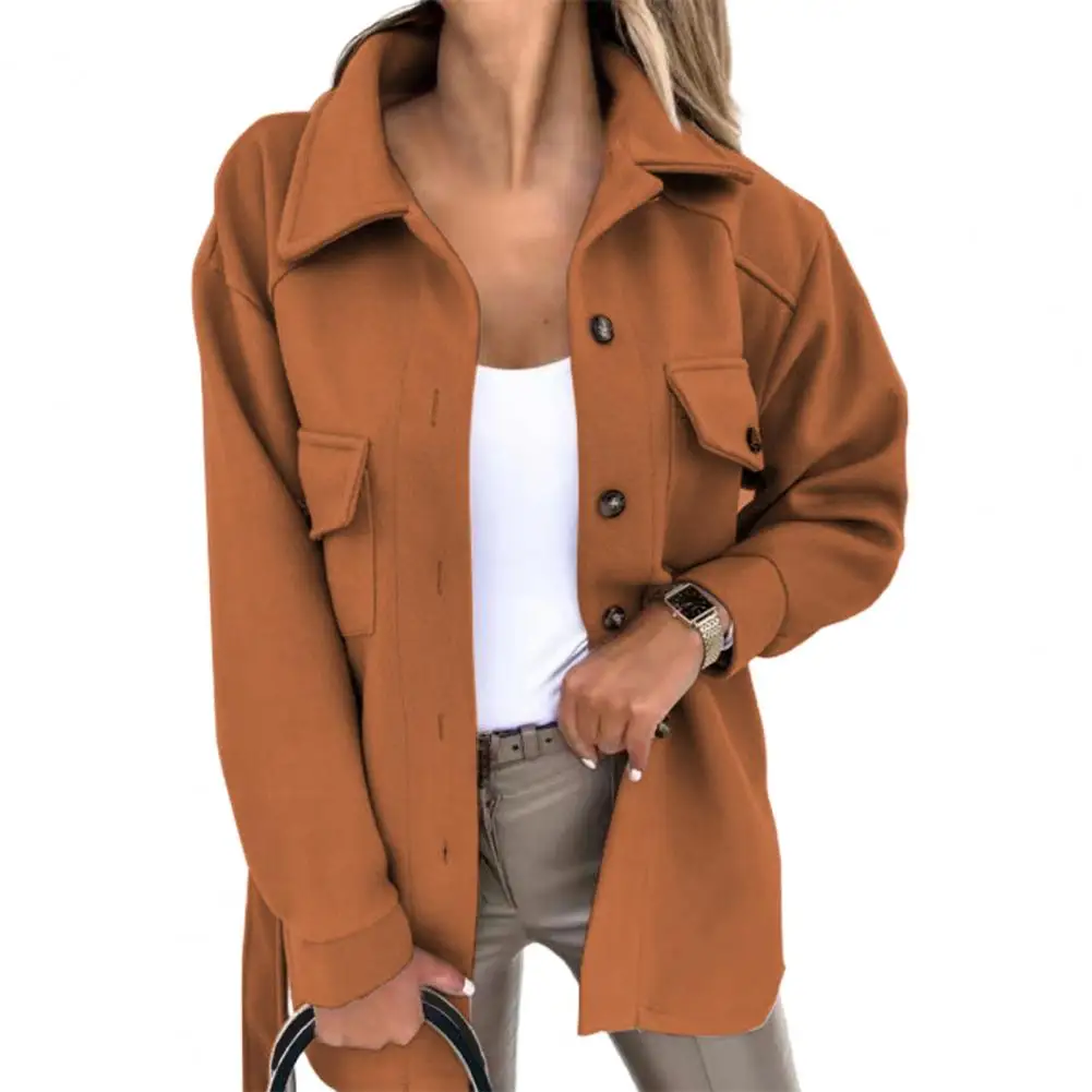 Women Jacket Autumn Winter Long Sleeve Casual Coat Female Vintage Fashion Windbreaker Women Jackets Loose Warm Outwear 2024