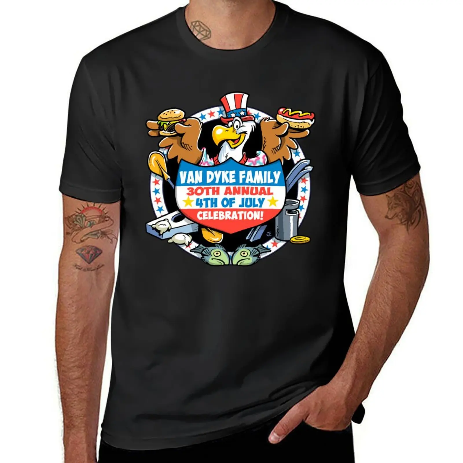 

VAN DYKE FAMILY 4TH OF JULY T-Shirt sports fans customs graphics kawaii clothes men t shirt