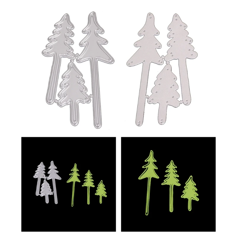 Christmas Trees Metal Cutting Dies Stencil DIY Scrapbooking Album Paper Card Template Mold Embossing Craft DropShipping