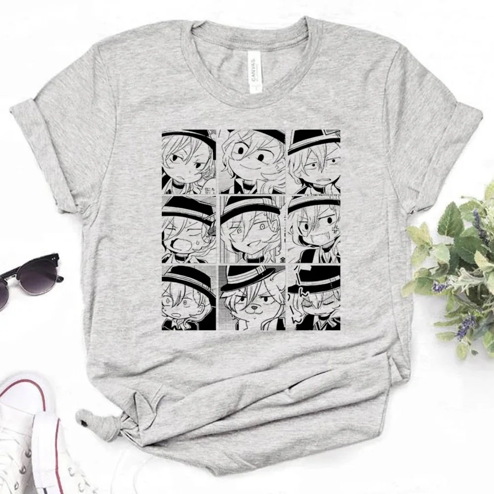 Dazai t-shirts women streetwear t shirt female designer harajuku Japanese clothing