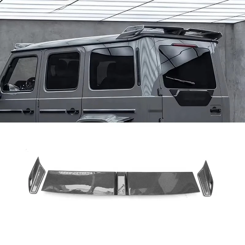 STLF Upgrade BB800 Style Dry Carbon Fiber Rear Wing for G Class W465 2025 Real Pre Preg Carbon Roof Spoiler Spoilers