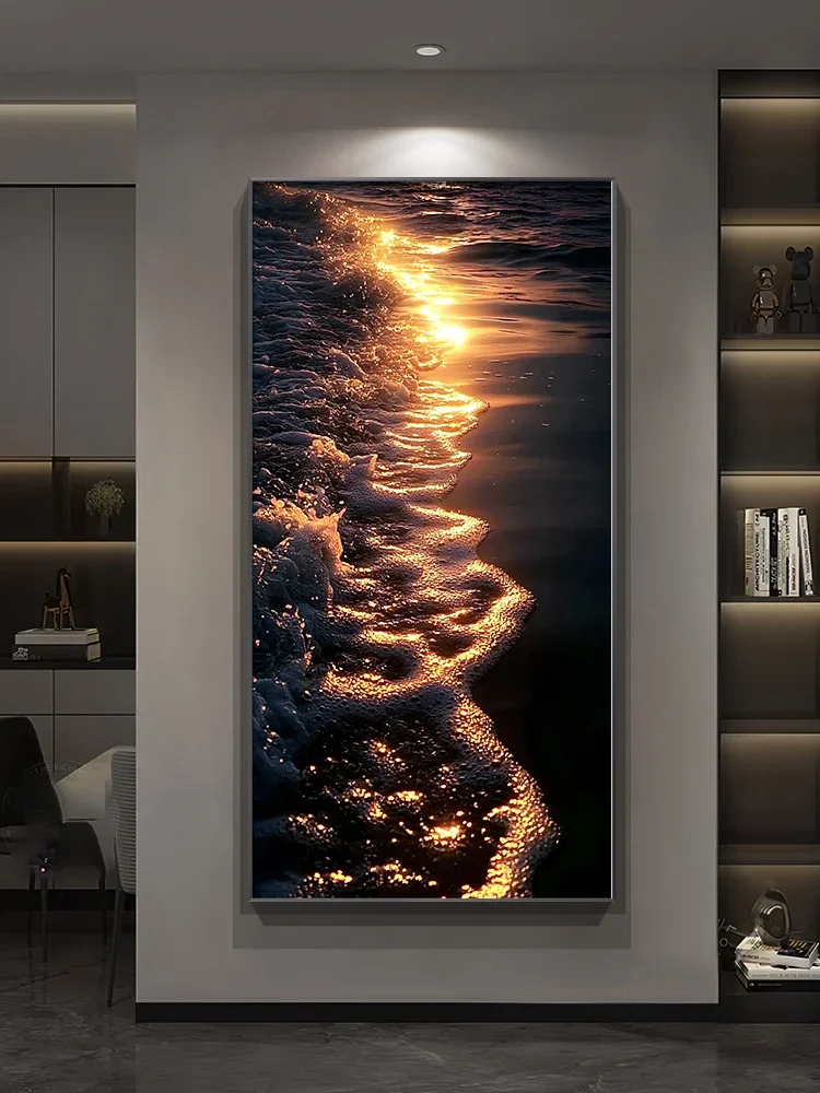 Dreamy beach art LED wall lights, hanging paintings in bedrooms, study rooms, living rooms, and dining rooms GN310TB