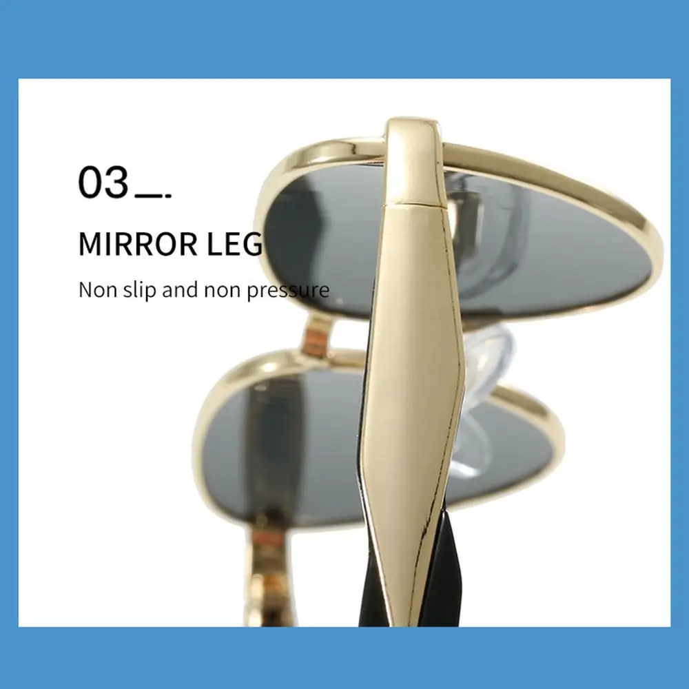 مصمم جديد مثلث نظارات شمسية سبيكة فاخرة عين القط النظارات الشمسية السفر UV400 حار الفتيات ظلال نظارات الصيف