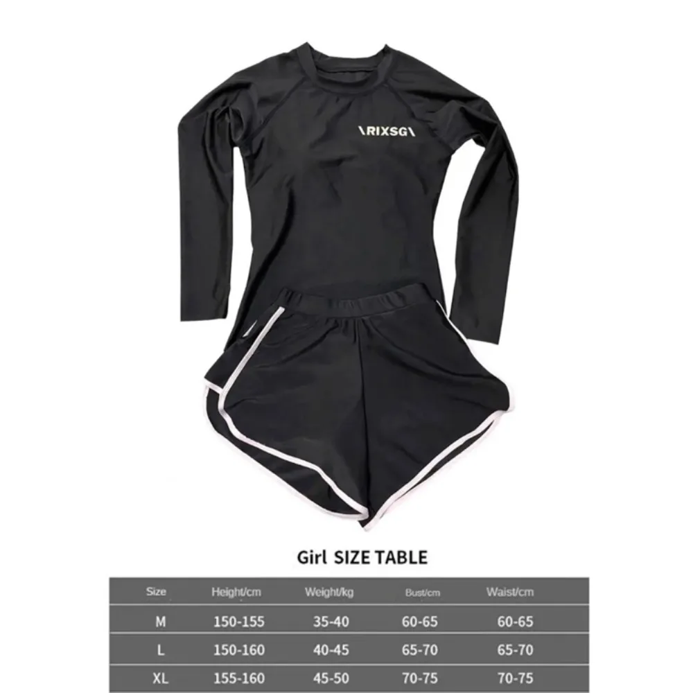 

Rash Guard Breathable Unisex Swimsuit Leaf Print Two Piece Couple Swimsuit Long Sleeve Monokini Surfing Clothes Beach