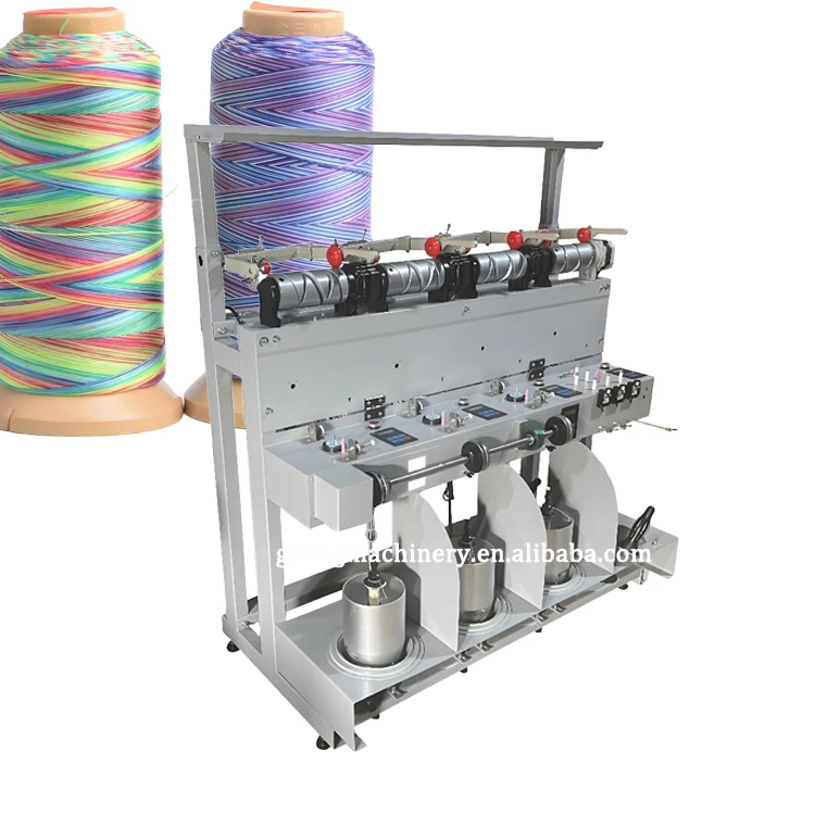 

Машина для намотки пряжи с нитью Высокоэффективная машина для скручивания и скручивания пряжи из хлопка, полиэстера и шерсти