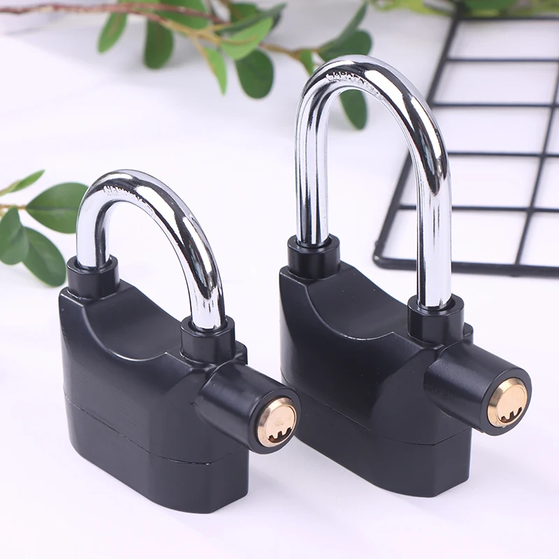 قفل إنذار مضاد للسرقة قفل إنذار أسود مضاد للسرقة قفل أمان مقاوم للماء قفل إنذار صفارة الإنذار لباب الدراجة النارية Windo #6