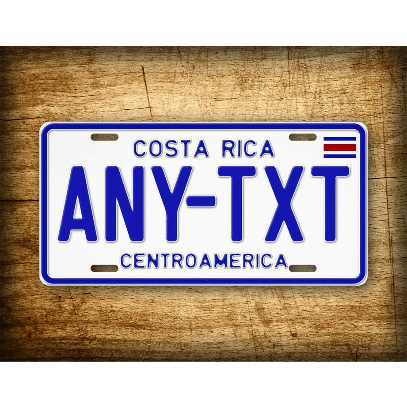 Letrero Metálico de Centroamérica, Costa Rica, Decoración para el Hogar, Resistente al Polvo y al Agua (Solo Decoración)