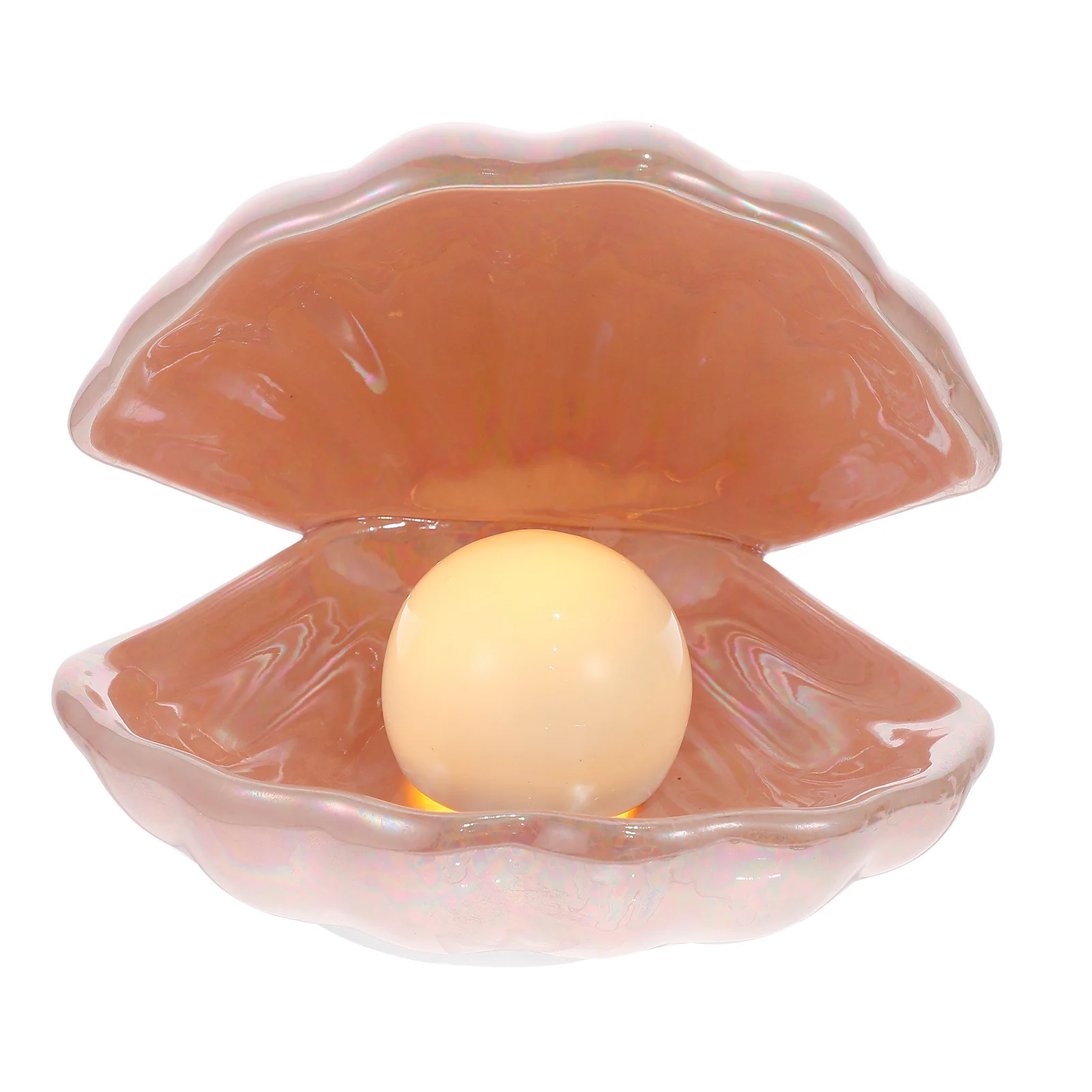 Pink Ceramic Shell Night Light Bedside Lamp For Home Bedroom Decor Desktop Decoration Table Ornament European Style