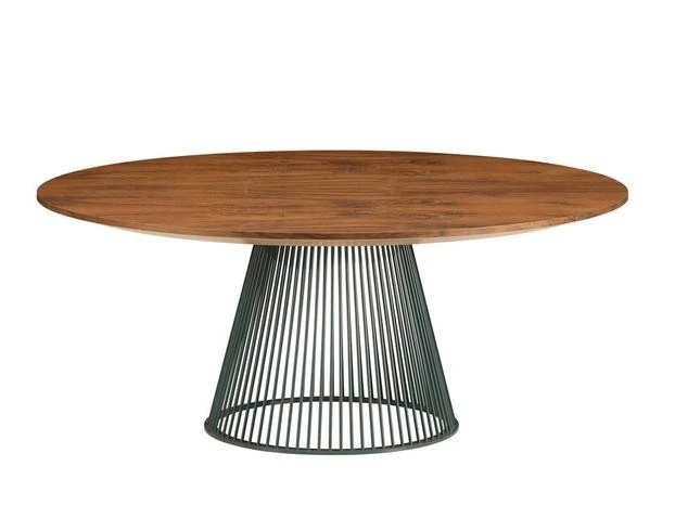 Nordic Solid Wood round Dining Table Hotel Hotel B & B Box Large round Table Industrial Style Log Round Table