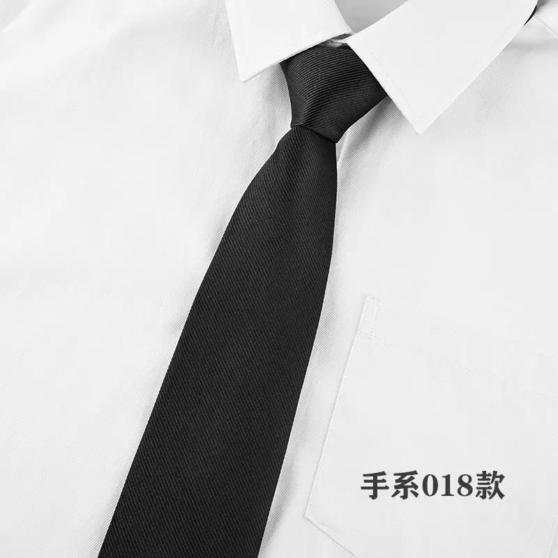 Business dress, 8cm tie, male office worker wearing professional tie, student wedding stripe, wide casual black Beiyong