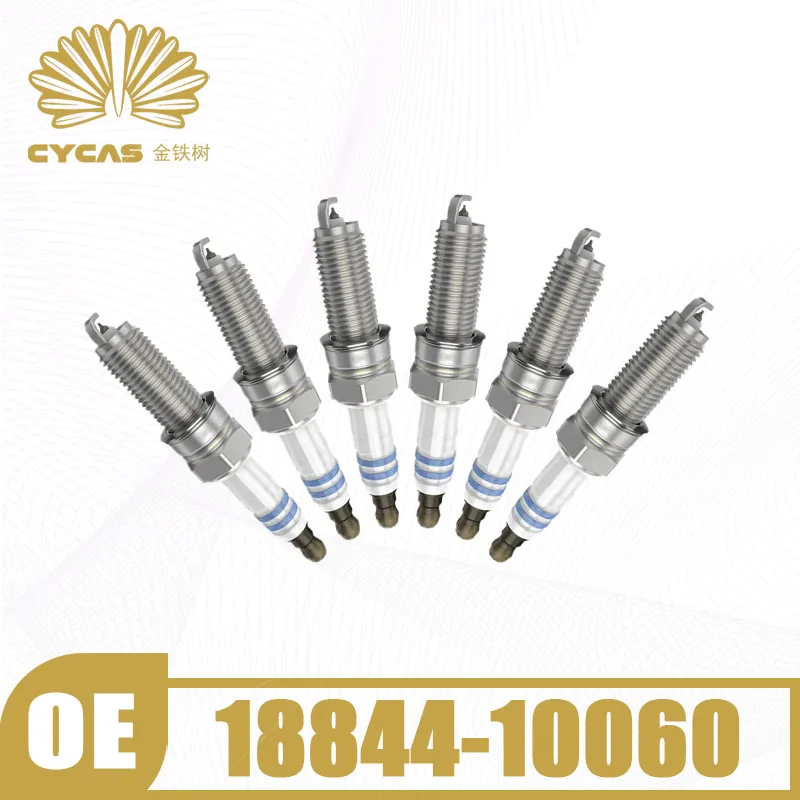 

6pcs CYCAS Brand 18844-10060 Spark Plug Replacement Parts For FIAT 500 Panda Hyundai I10 I20 I30 KIA CEED PRO RIO STONIC PICANTO