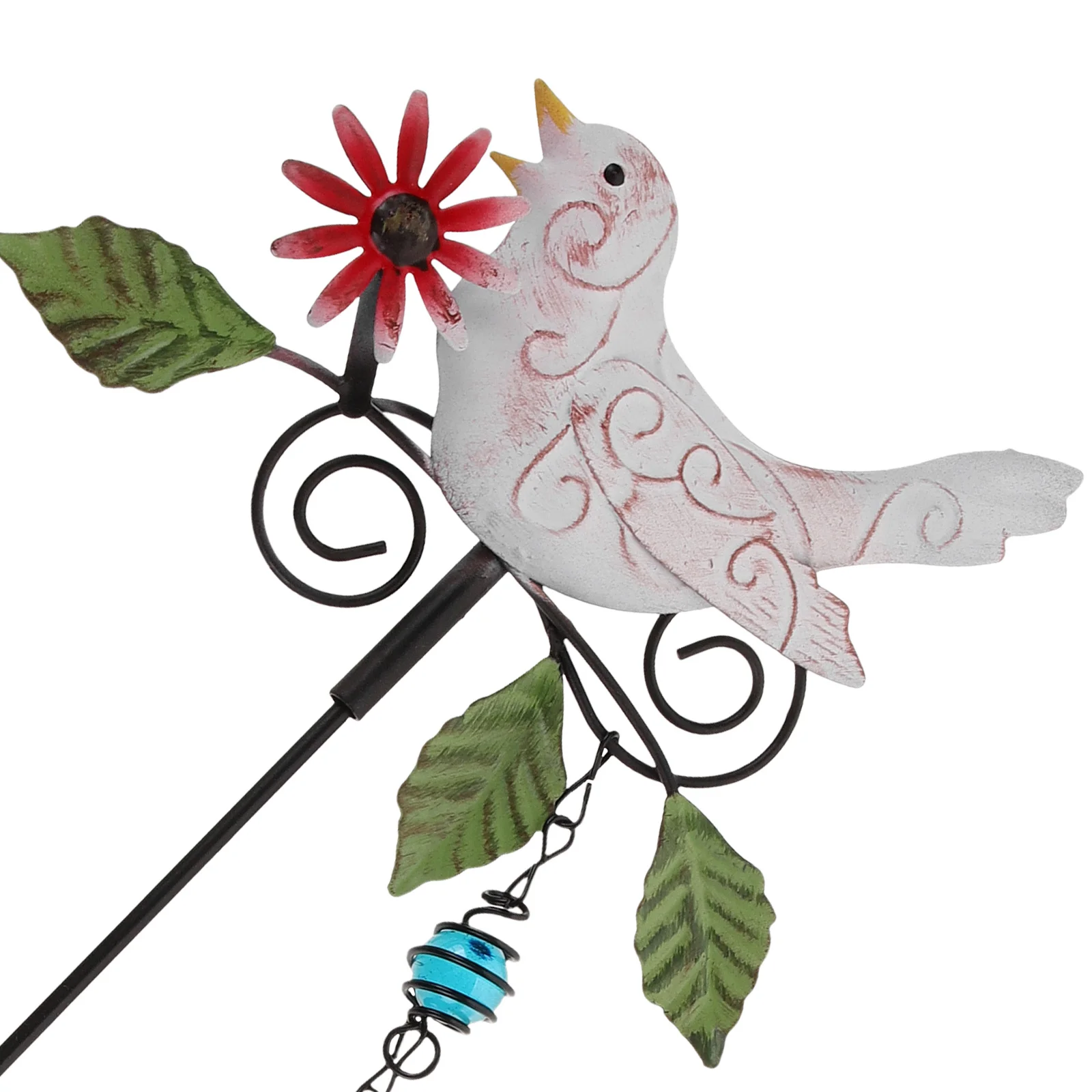 

Metal Bird Stake Outdoor Garden Lawn Ornament Durable Iron Colored Bird Craft Yard Decor Funny Plant Stakes Metal Birds