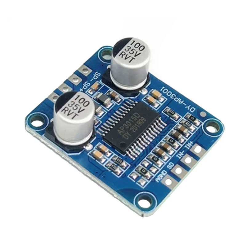 DY-AP3001 파워 앰프 보드, 클래스 D 모노 블록 앰프, 4Ω-8Ω 스피커용 앰프, DC 8V-24V, 10W, 20W, 30W