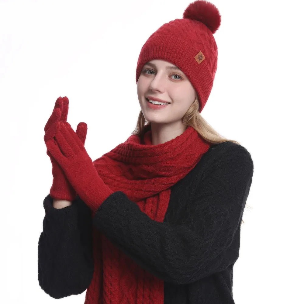 thermal-protection-3-piece-set-hat-scarf-gloves-set-twist-solid-color-winter-beanie-hat-soft-thickened-knitted-hat-women