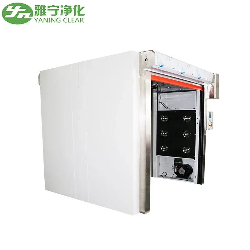 YANING GMP Standard Electronic Air Clean Equipment Customized Modular Clean Room Air Shower