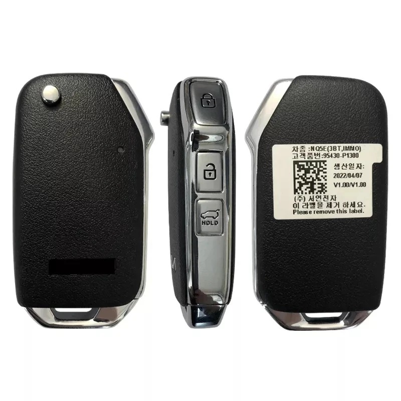 KEYECU Original PCB P/N: 95430-P1300 For KIA Sportage V NQ5 Flip Remote Control PCF7939M 4A Chip 433MHz 3 Buttons Car Key Fob