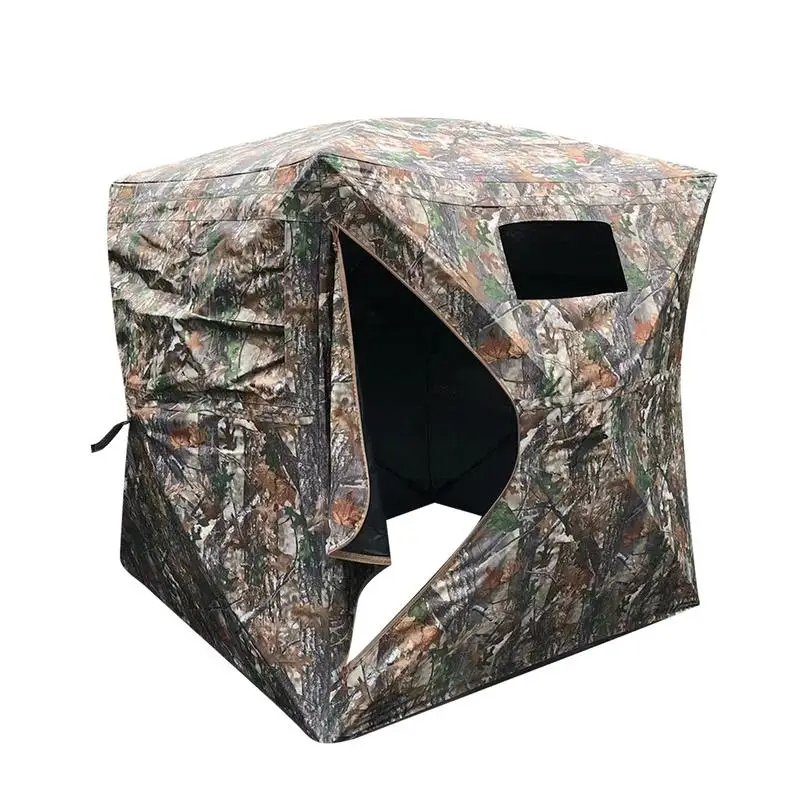 

Portable Camouflage Tent Camping Waterproof Tent Large Window Design Lightweight Hunting Tent Outdoor Camping Picnic Beach Tent